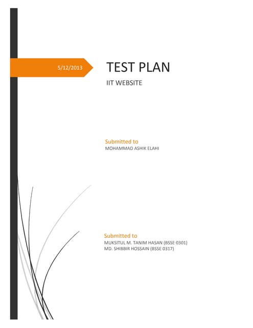 TestPlan for IIT website