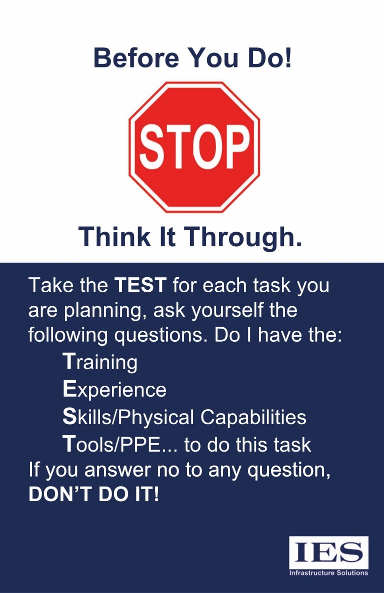 Safety Test poster