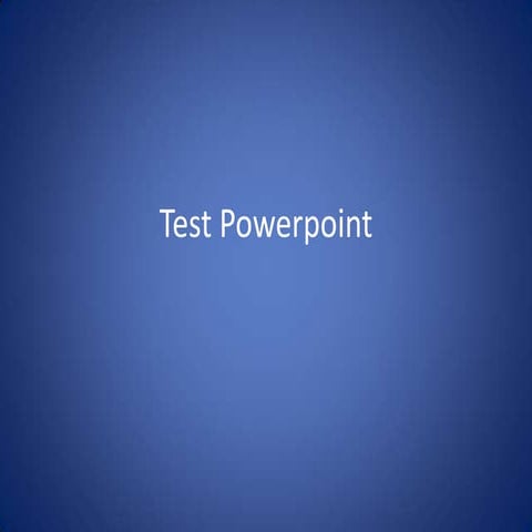 Test powerpoint