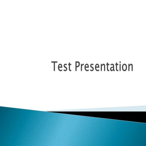 Test presentation | PPTX