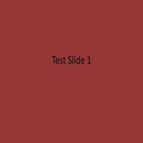 Test presentation | PPTX