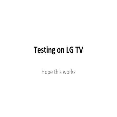 Test presentation | PPT