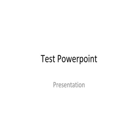 Test 1 powerpoint | PPT