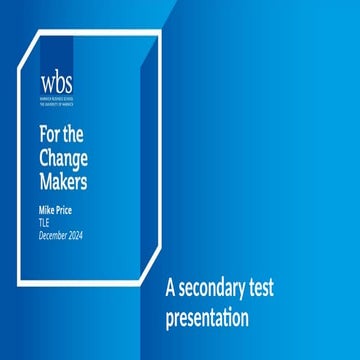 Test Presentation 2 (Slideshare) - Test for a VLE | PPTX