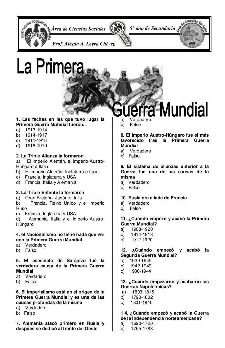 preguntas de historia de mexico con opcion multiple test primera guerra mundial preguntas de historia de mexico con opcion multiple test primera guerra mundial