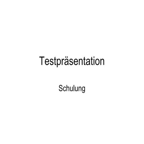 Testpräsentation