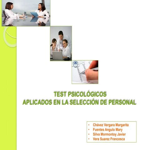 Test psicologicos laborales