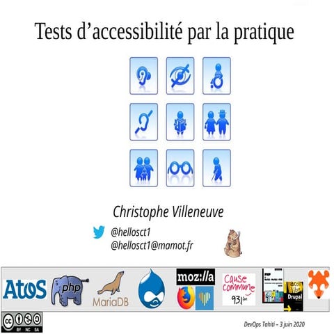 Tests d'accessibilite par la pratique