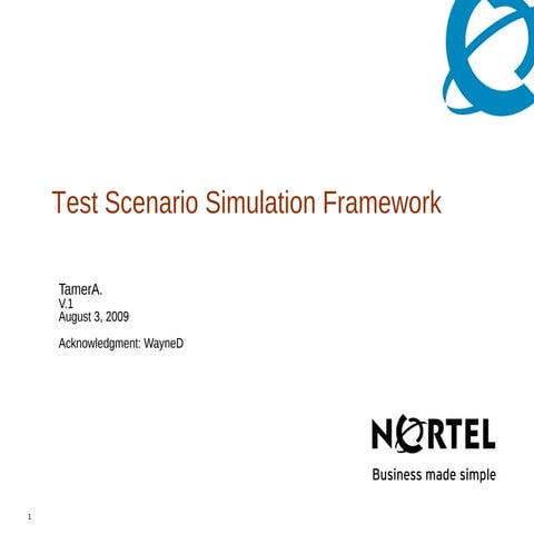 Test scenario simulator