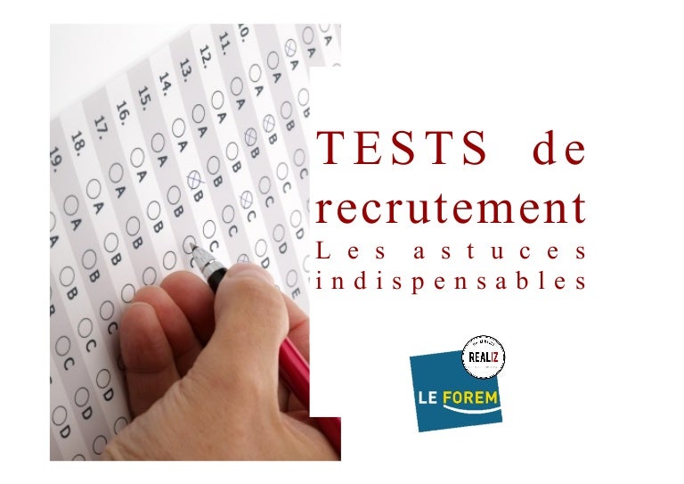 Test De Recrutement Gratuit Avec Réponses Pdf www.slideshare.net