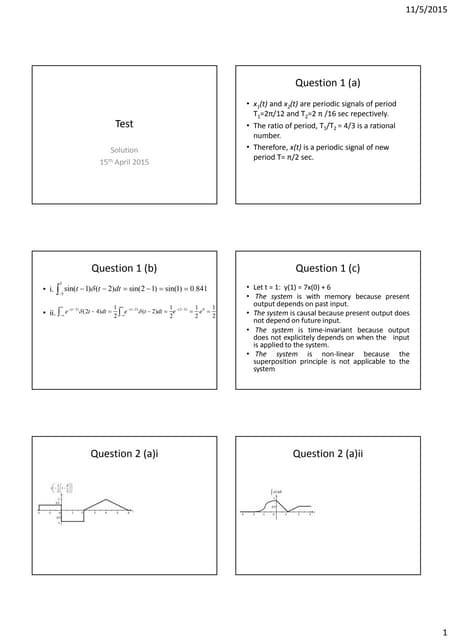 Solution Manual Engineering Signals and Systems by Ulaby & Yagle | PDF ...