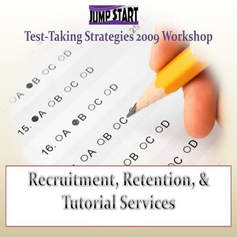 Test Taking Strategies 2009 Workshop