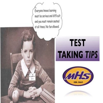Test Taking Tips