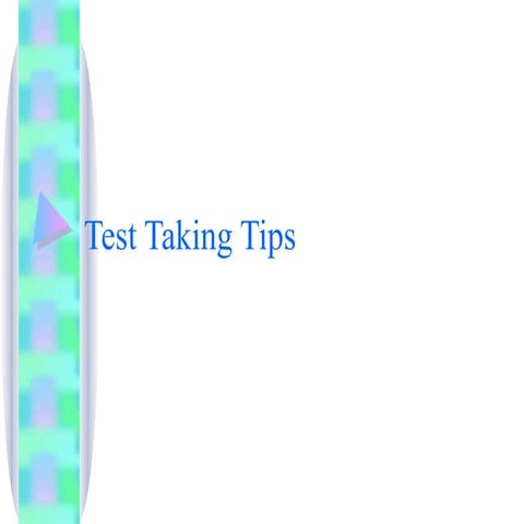 Test taking tips