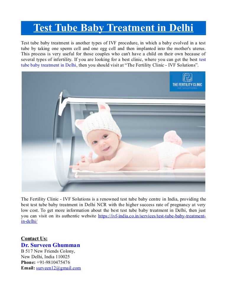 Test Tube Baby Treatment in Delhi