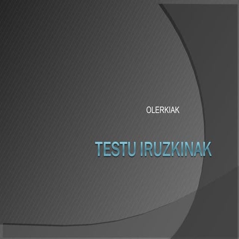 Testu Iruzkinak Olerkia