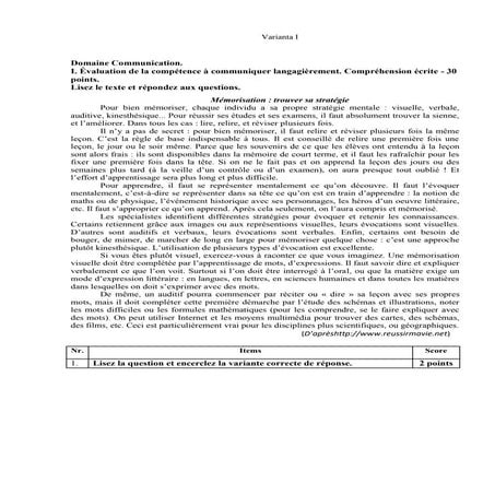 Evaluation Sommative