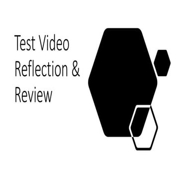 Test Video Reflections Proforma 2021