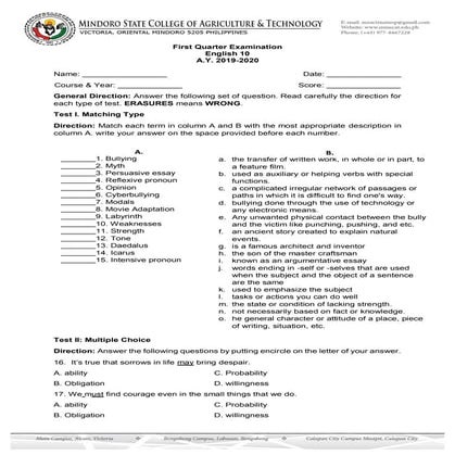 Test with TOS..LOuie D. Rocaberte