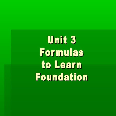 Test yourself unit 3 foundation as