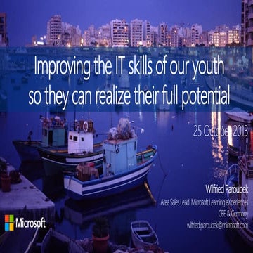 TE summit 23-24.10.2013.-Wilfried Paroubek-Improving the IT skills