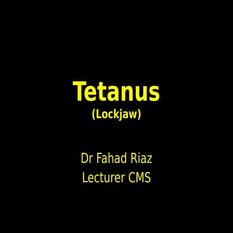 Tetanus
