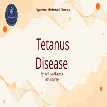 Tetanus Disease infectious diseases.pptx