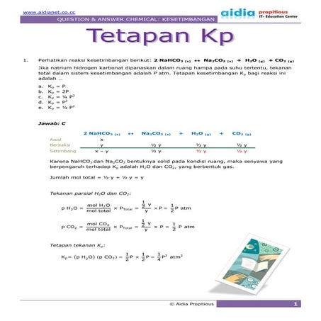 Tetapan Kp