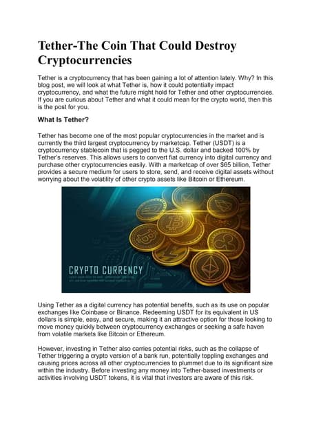 Infographic: 29 revealing facts about Tether | PDF