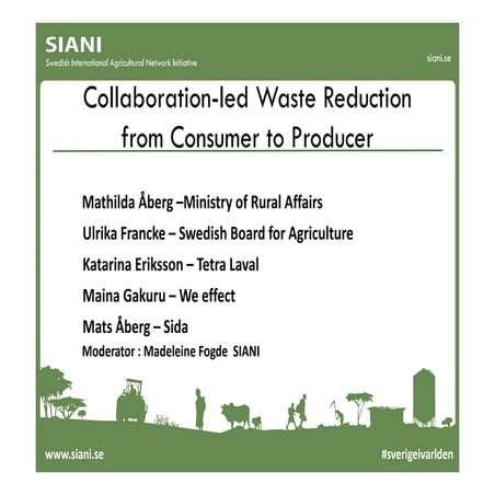 Value Chain Development to reduce Food Losses by Katarina Eriksson, TetraPak 