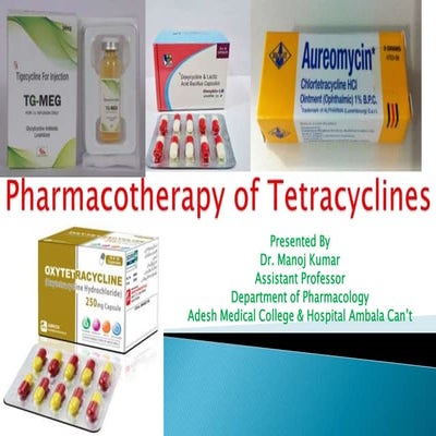  Pharmacotherapy of Tetracyclines