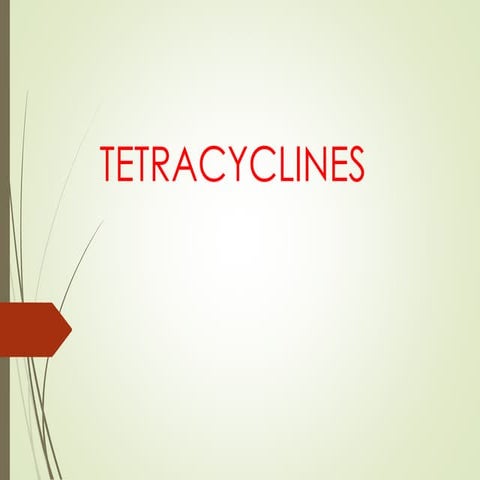 TETRACYCLINE Medicinal chemistry not.pdf