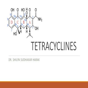 Tetracyclines Medicinal Chemistry