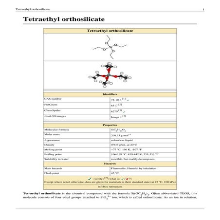 Tetraethyl orthosilicate