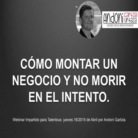 Crear una empresa no es tarea fácil. Te ves reflejad@?