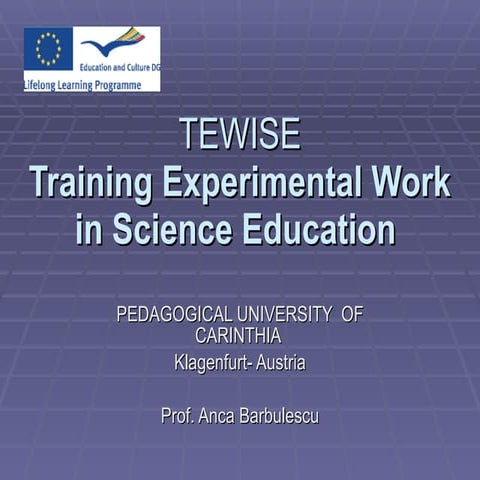 Tewise Diseminare Curs Comenius 2009