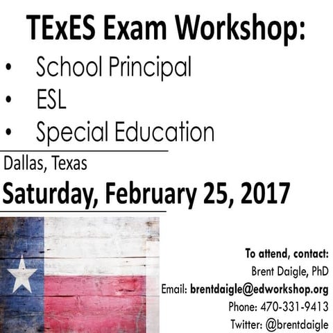 Texas Exam Workshop