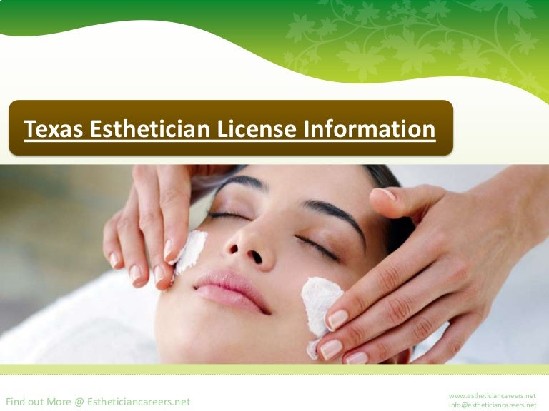 Texas esthetician license information