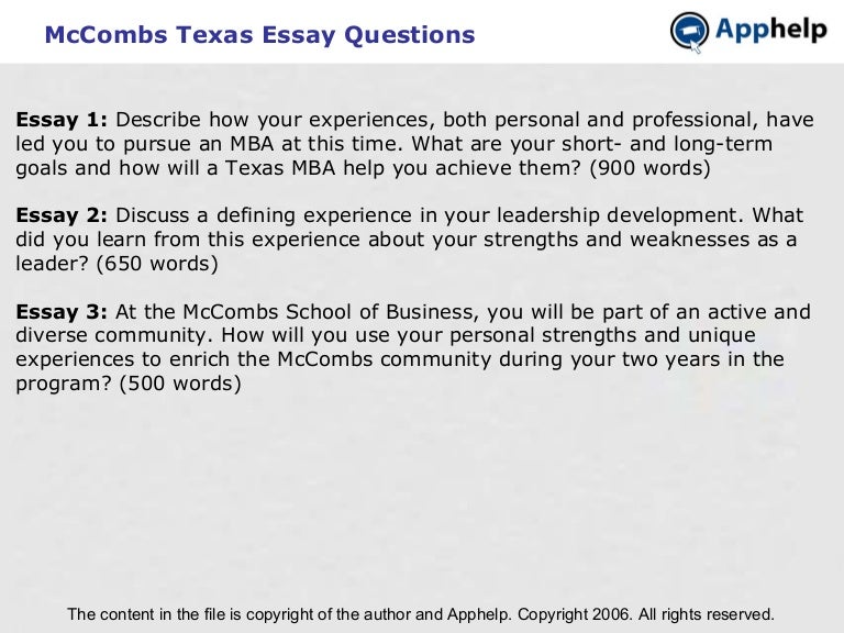 Mccombs video introduction image