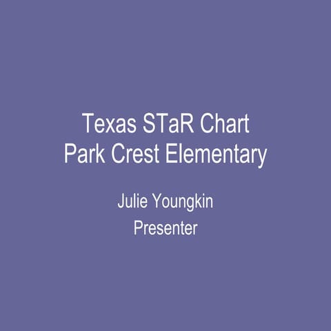 Texas S Ta R Chart