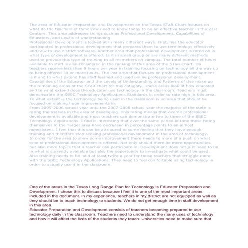 Texas S Ta R Chart Opinion Piece Samples