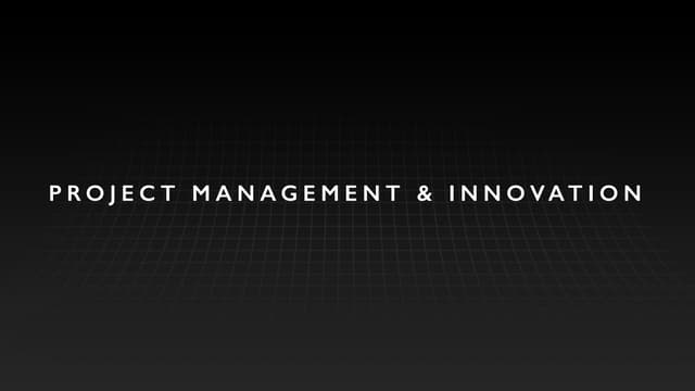 Project Management & Innovation