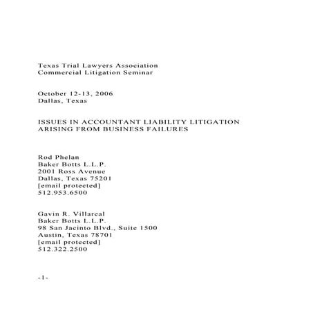 Texas Trial Lawyers Association Commercial Litigation Semi.docx