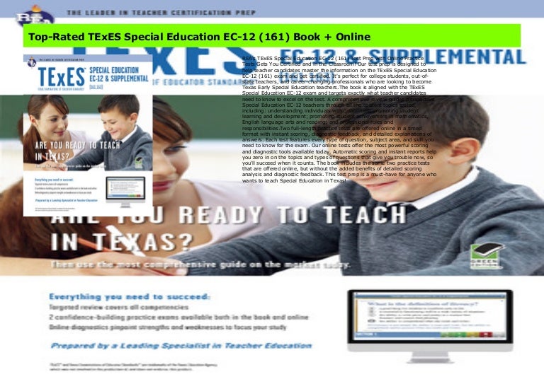 TopRated TExES Special Education EC12 (161) Book + Online