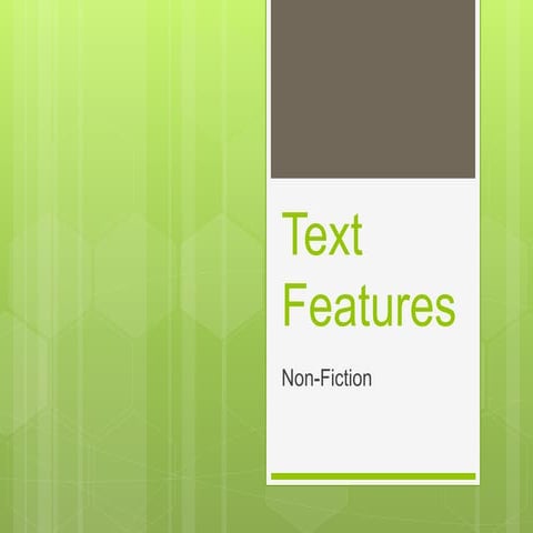 Text features