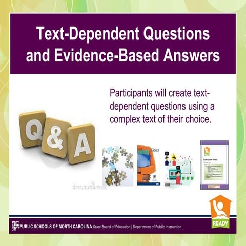 Text dependent questions