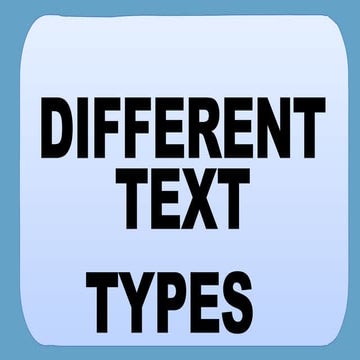 Understanding Different Text Types: Informative, Demonstrative ...