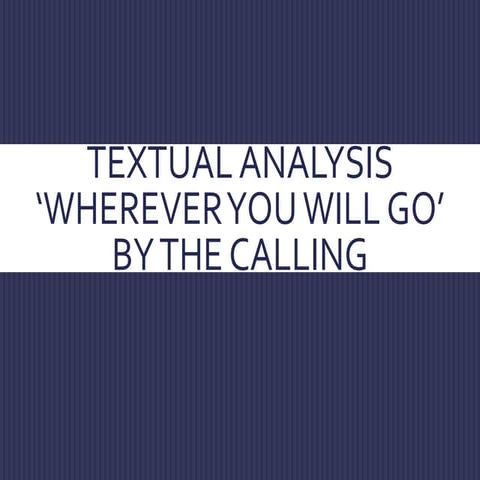 Textual analysis 2