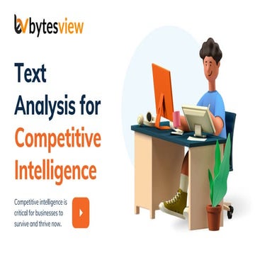 Text Analysis for Competitive Intelligence