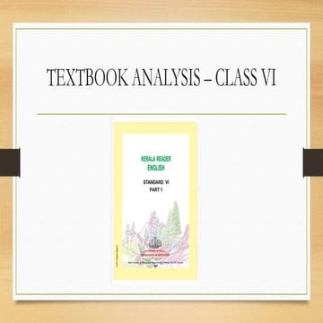 Textbook Analysis of Class VI